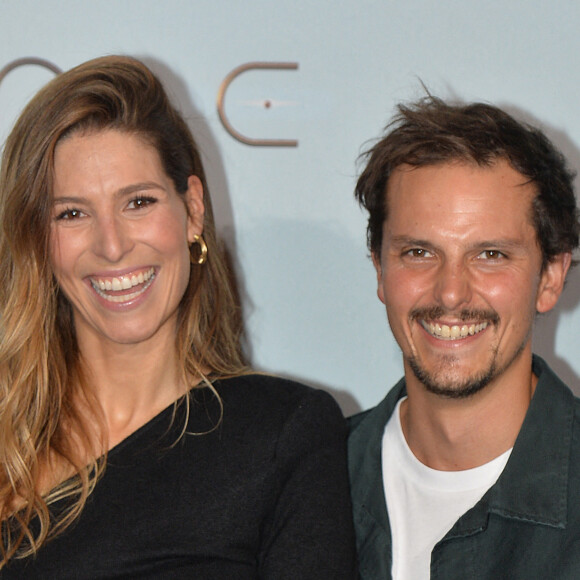 Juan Arbelaez et sa femme Laury Thilleman - Projection du film "Dune" au cinéma Le Grand Rex à Paris, le 6 septembre 2021. © Veeren/Bestimage 