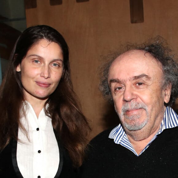 Laetitia Casta et le directeur du théâtre du Rond-point Jean-Michel Ribes lors de la générale de la pièce "Clara Haskil, prélude et fugue" au théâtre du Rond Point à Paris, France, le 5 janvier 2022. © Bertrand Rindoff Petroff/Bestimage 