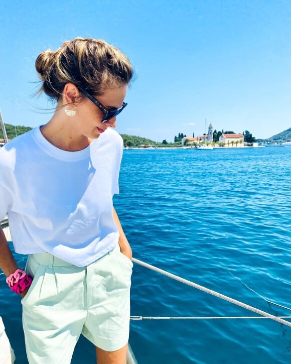 Ophélie Meunier en vacances en Croatie
