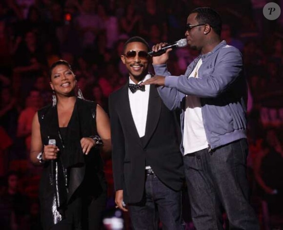 Queen Latifah, Pharrell Williams et P.Diddy à la soirée Sos Saving Ourselves