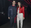 Charles Leclerc et sa compagne Charlotte Sine - People au défilé de mode automne-hiver 2022/2023 "Ferrari" lors de la fashion week de Milan. Le 27 février 2022