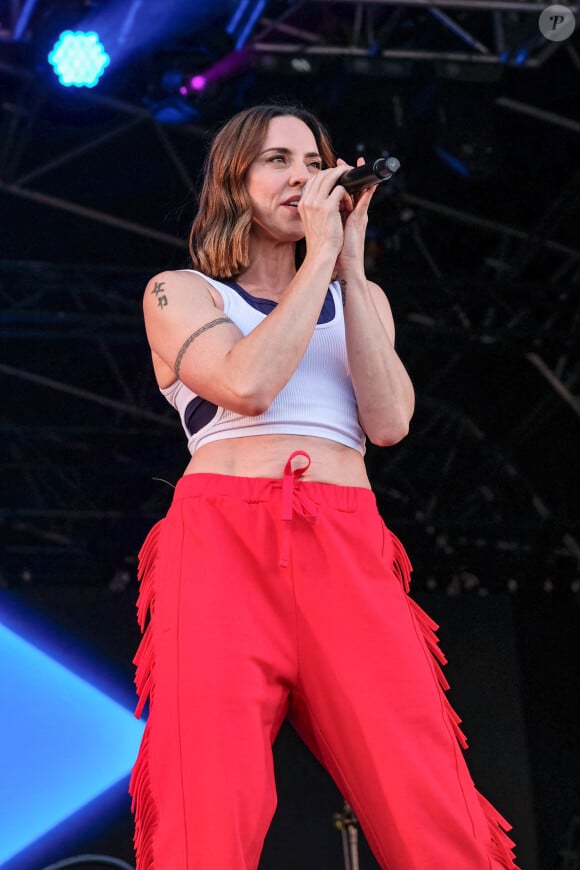 Melanie C ("Spice Girls") donne un concert lors du "Victorious Festival" à Portsmouth, le 29 août 2021. 