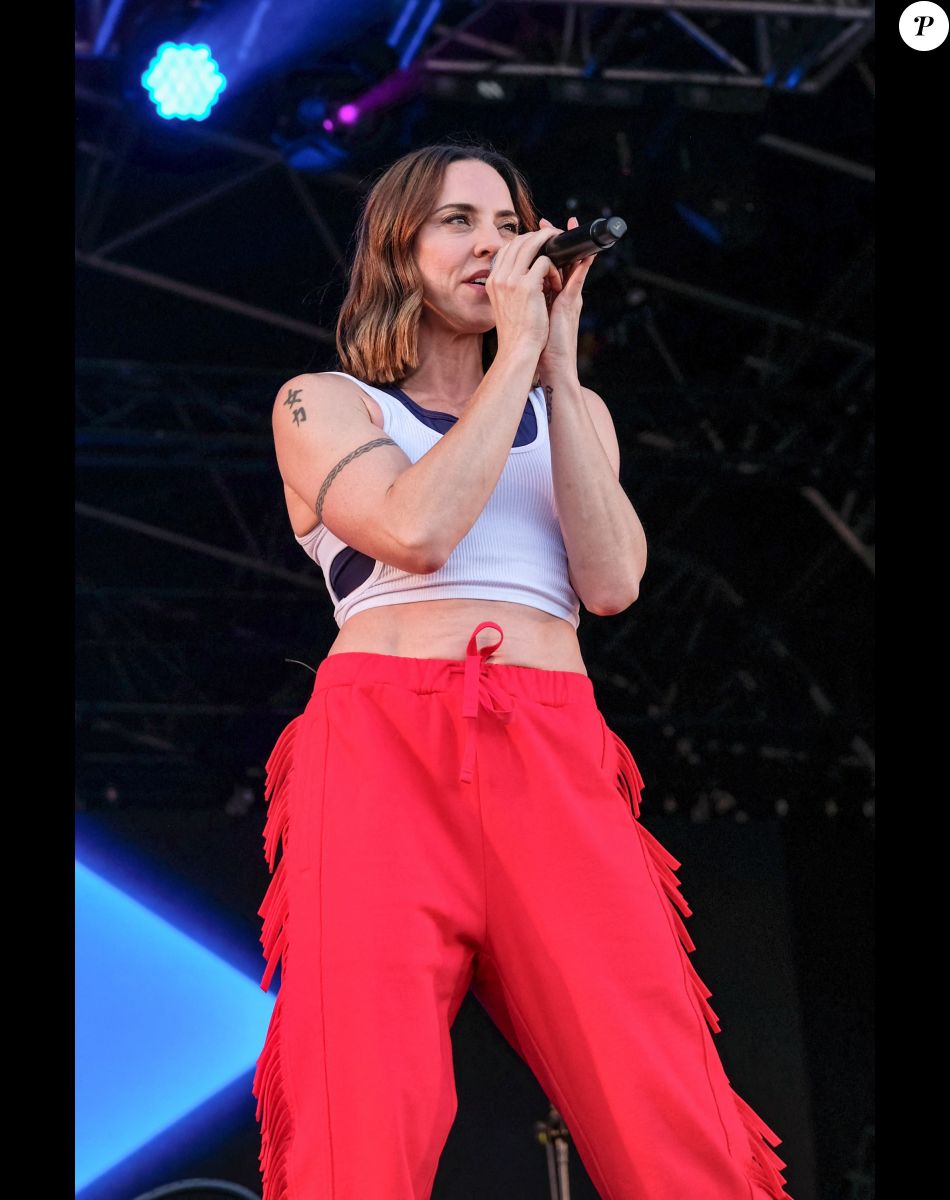 Melanie C ("Spice Girls") donne un concert lors du "Victorious Festival" à Portsmouth, le 29 août 2021.