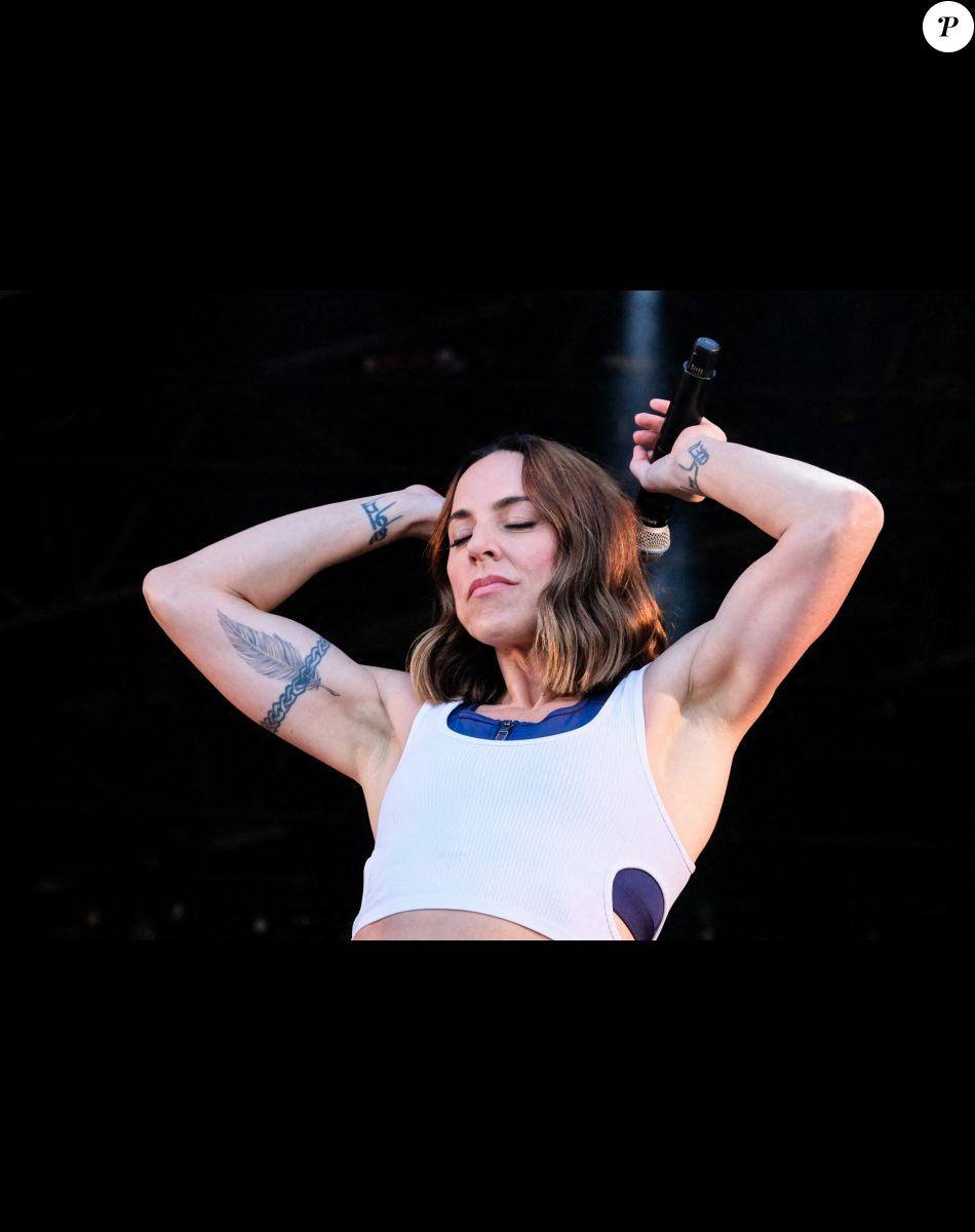 Melanie C ("Spice Girls") donne un concert lors du "Victorious Festival" à Portsmouth, le 29 août 2021.