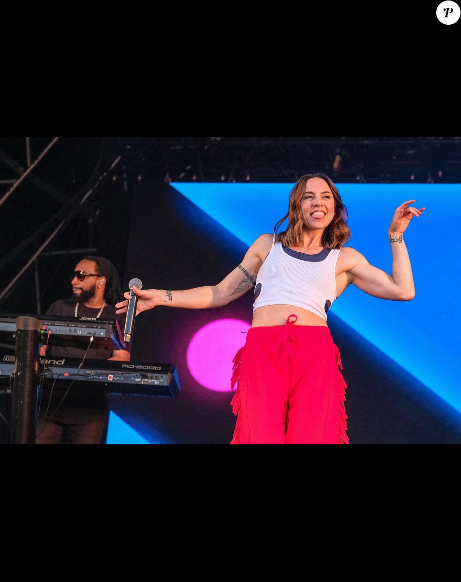 Melanie C ("Spice Girls") donne un concert lors du "Victorious Festival" à Portsmouth, le 29 août 2021.
