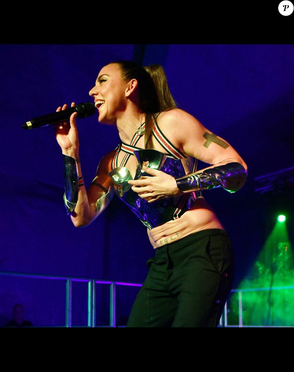 Mel C (Melanie Chisholm) en concert à la fin de la Gay Pride à Brighton. Le 3 août 2019