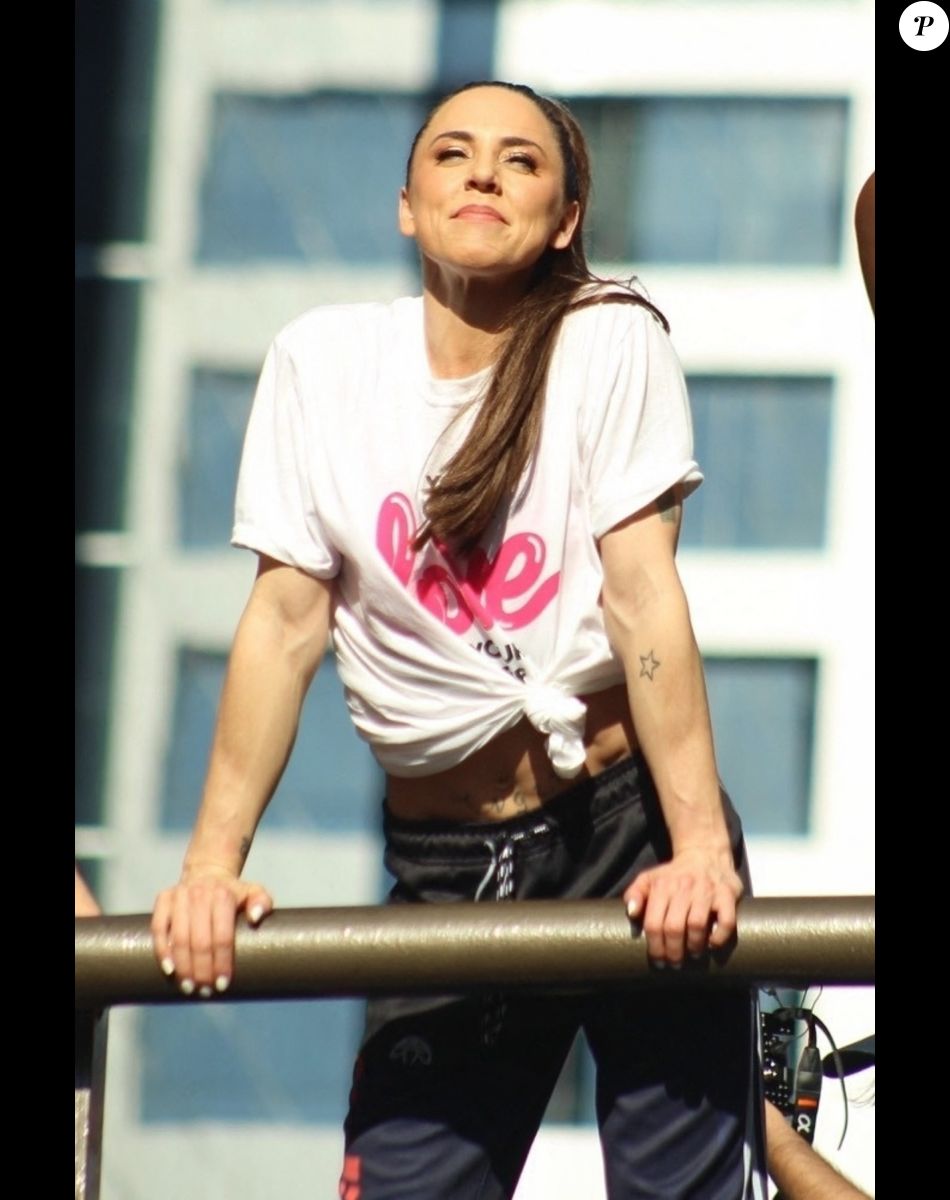 Mel C (Melanie Chisholm) participe à la GayPride de Sao Paulo au Brésil, le 23 juin 2019.