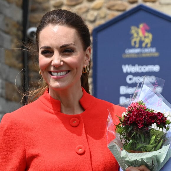 Catherine (Kate) Middleton, duchesse de Cambridge, en visite au château de Cardiff, Royaume Uni, le 4 juin 2022, à l'occasion du jubilé de platine de la reine d'Angleterre. 