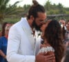 Exclusif -  Joakim Noah, Lais Ribeiro - Joakim Noah et Lais Ribeiro se sont mariés devant leurs amis et leur famille sur la plage de Trancoso au Brésil le 13 juillet 2022.