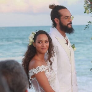 Exclusif - Joakim Noah, Lais Ribeiro - Joakim Noah et Lais Ribeiro se sont mariés devant leurs amis et leur famille sur la plage de Trancoso au Brésil le 13 juillet 2022.