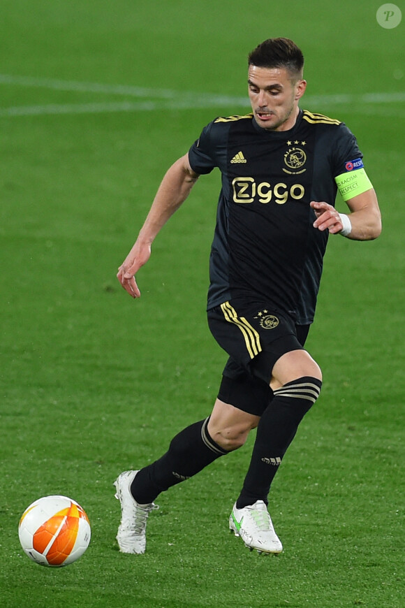 Dusan Tadic - Match nul à l'issue de la rencontre entre l'Ajax d'Amsterdam et l'AS Roma en Ligue Europa, à Rome.