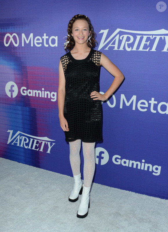 Sofia Rosinsky au photocall de la soirée "Variety 2022 Power of Young Hollywood" organisée par Facebook Gaming/Meta à Los Angeles, le 11 août 2022. 