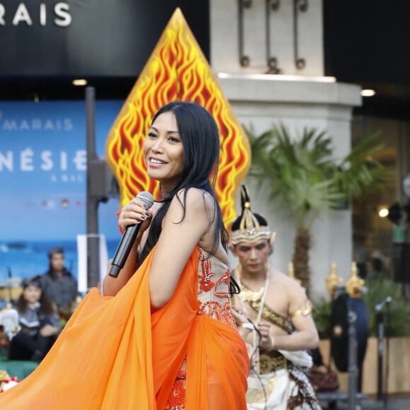 Anggun - Inauguration de l'expostion "Indonésie : de Java à Bali" au BHV / Marais à Paris le 8 juin 2022. © Marc Ausset-Lacroix/Bestimage