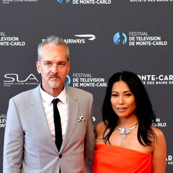 Anggun et son mari Christian Kretschmar - 60e Festival de Télévision de Monte-Carlo au Grimaldi Forum à Monaco, le 18 juin 2021. © Bruno Bébert/Bestimage 