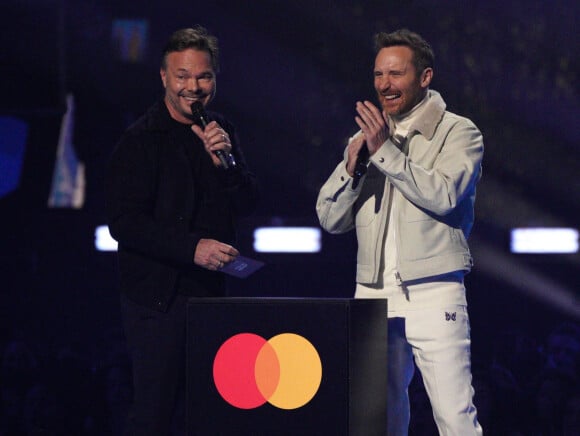 Pete Tong, David Guetta - Les personnalités assistent aux Brit Awards à l'O2 Arena à Londres, le 8 février 2022. 