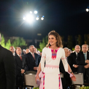 La reine Rania de Jordanie lors de la célébration du 76e anniversaire de la fête de l'indépendance de la Jordanie à Amman, Jordanie, le 25 mai 2022. 
