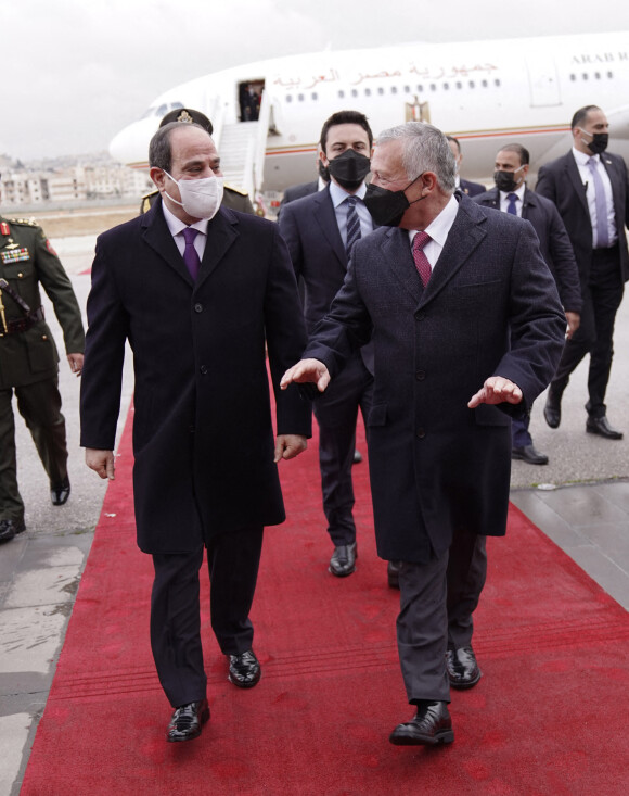 Le Roi Abdallah de Jordanie reçoit le président égyptien Abdel Fattah al-Sissi 