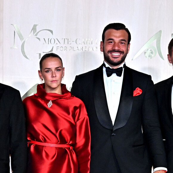 Pauline Ducruet et son compagnon Maxime Giaccardi - Soirée du 5ème " Monte-Carlo Gala for Planetary Health " au Palais de Monaco, le 23 septembre 2021.  © Bruno Bebert / Bestimage 