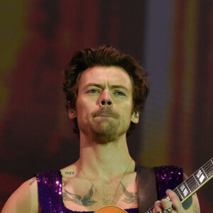 Harry Styles en concert au "War Memorial Park" à Coventry, le 29 mai 2022. 