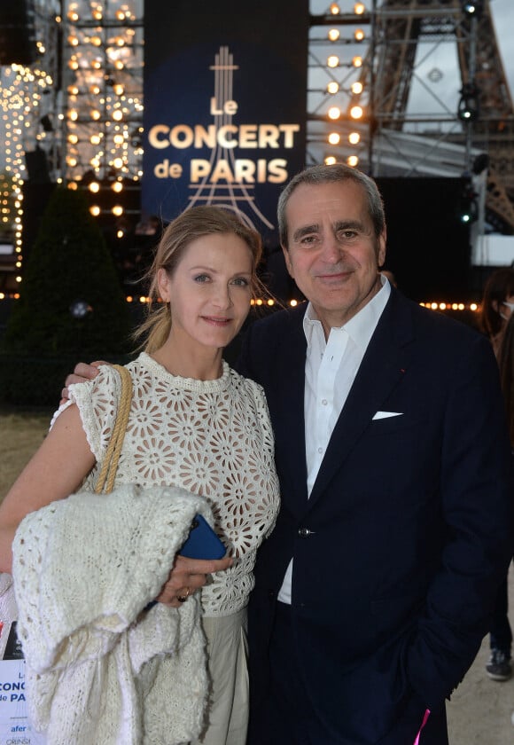 Exclusif - Takis Candilis et sa femme Babsie Steger - Le concert de Paris 2020 pour la Fête Nationale à Paris, le 14 juillet 2020.  © Veeren Ramsamy / Stephane Lemouton / Bestimage