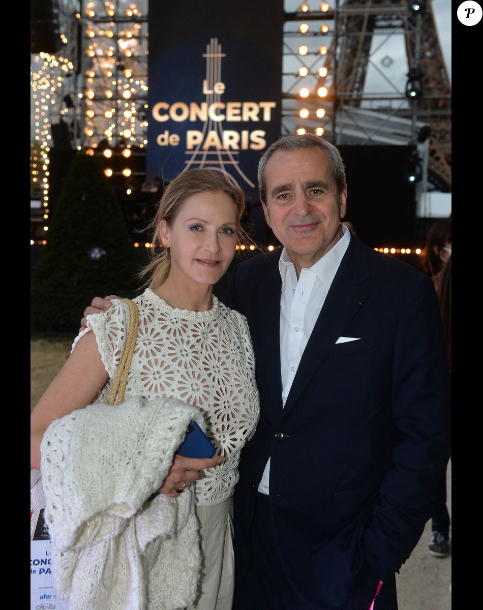 Exclusif - Takis Candilis et sa femme Babsie Steger - Le concert de Paris 2020 pour la Fête Nationale à Paris, le 14 juillet 2020. © Veeren Ramsamy / Stephane Lemouton / Bestimage