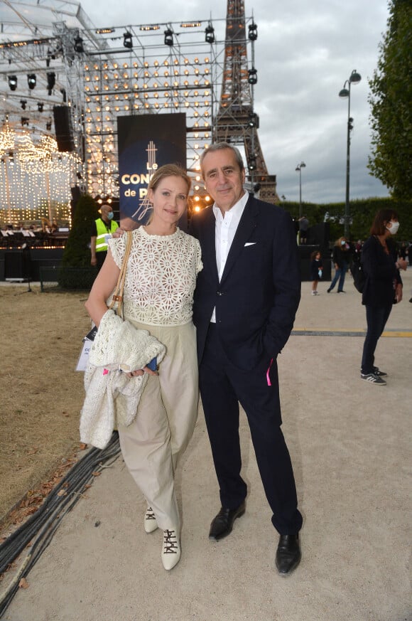 Exclusif - Takis Candilis et sa femme Babsie Steger - Le concert de Paris 2020 pour la Fête Nationale à Paris, le 14 juillet 2020. © Veeren Ramsamy / Stephane Lemouton / Bestimage