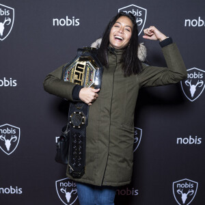 Exclusif - Vaimalama Chaves (Miss France 2019) - Nobis fête ses 15 ans en inaugurant sa nouvelle boutique dans le 2ème arrondissement de Paris, France, le 25 novembre 2021. © Pierre Perusseau/Bestimage