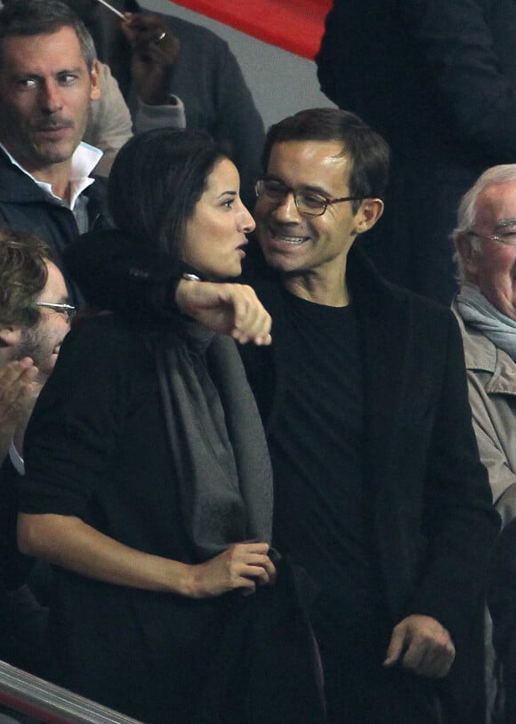 Jean-Luc Delarue et son épouse Anissa Khel – au parc des Princes