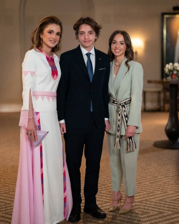 La reine Rania de Jordanie lors de la célébration du 76e anniversaire de la fête de l'indépendance de la Jordanie à Amman, Jordanie, le 25 mai 2022. 