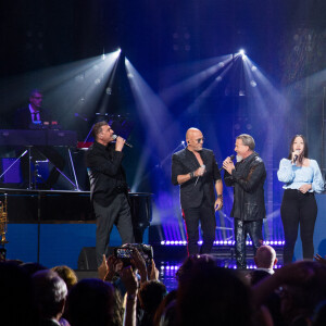 Daniel Lévi, Pascal Obispo, Florent Pagny, Lynn, Patrick Bruel, Khaled Mouzanar - Concert "Unis pour le Liban" à l'Olympia à Paris. © Da Silva-Moreau / Bestimage 