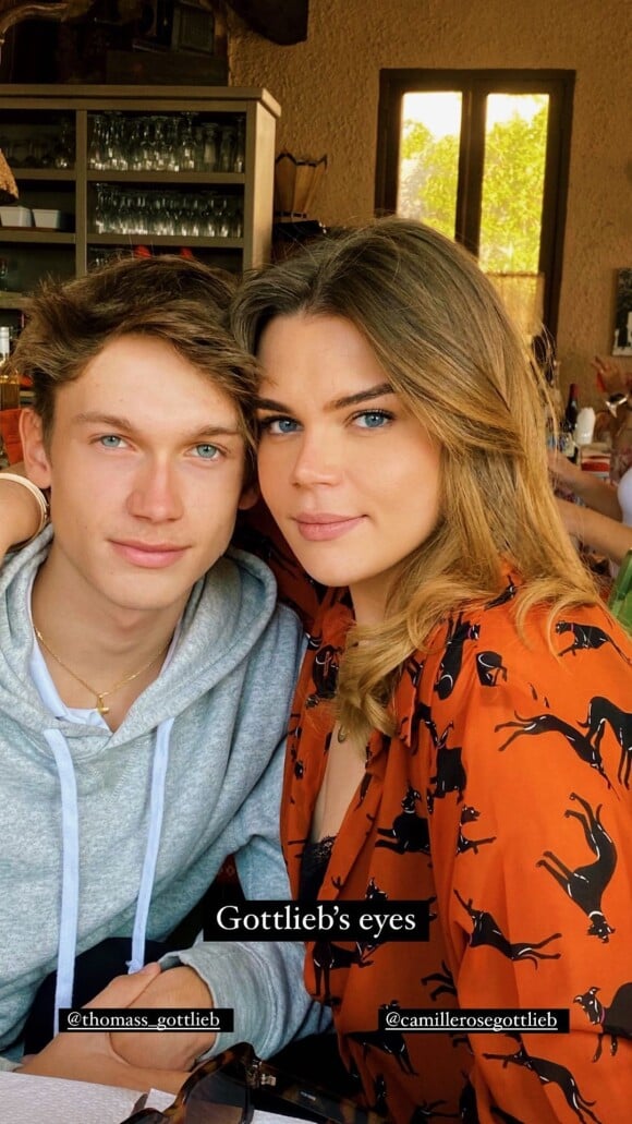 Camille Gottlieb et son frère Thomas. Instagram. Le 24 octobre 2021.