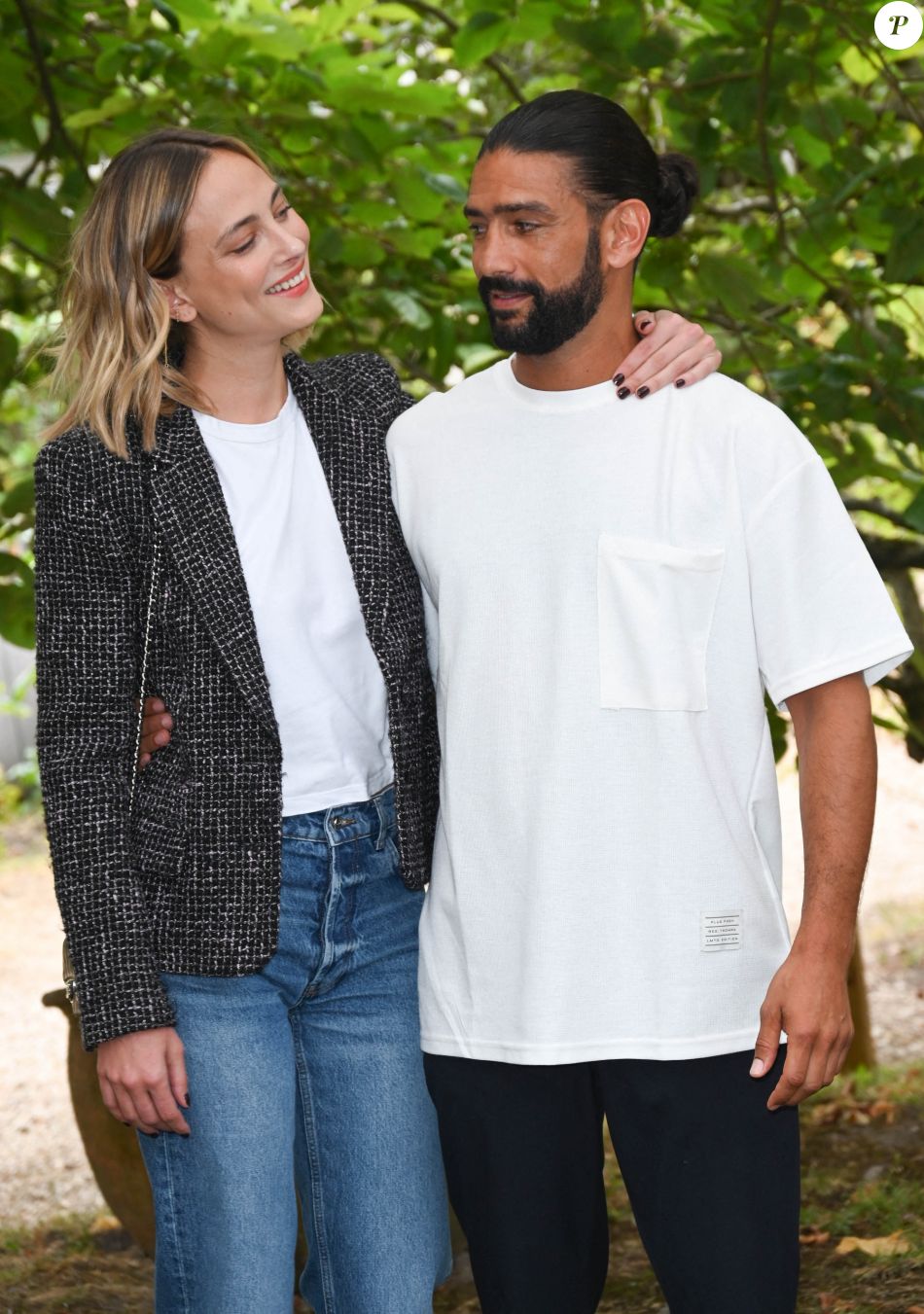 Nora Arnezeder et Salim Kechiouche au photocall du film L'enfant du