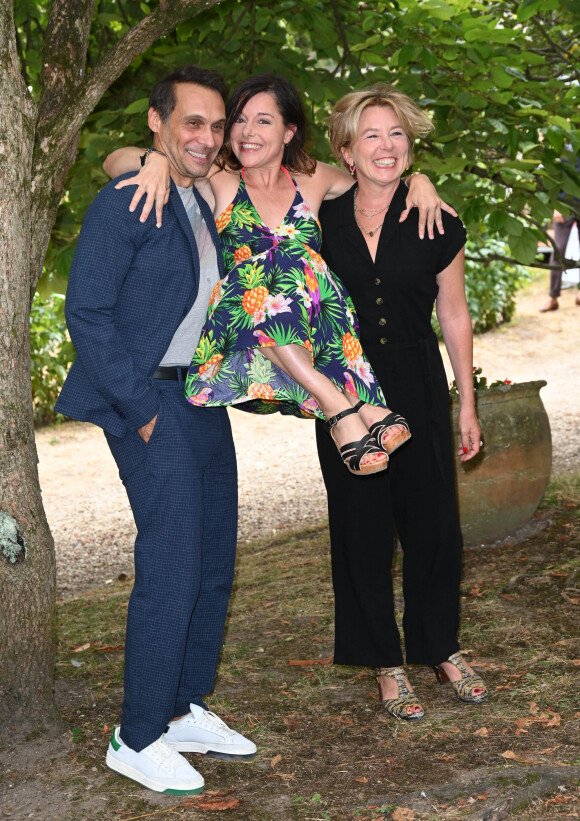 Yannick Choirat, Laure Calamy, Blandine Lenoir au photocall du film "Annie Colère" lors du 15ème festival du film francophone de Angoulême le 25 août 2022. © Coadic Guirec / Bestimage 