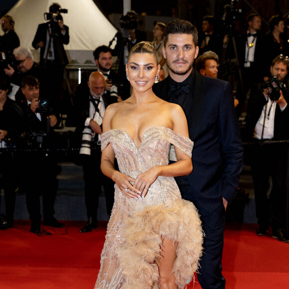 Candice Pascal (Danse avec les stars) et Jules Durand - Montée des marches du film " Frère et Soeur " lors du 75ème Festival International du Film de Cannes. Le 20 mai 2022 © Cyril Moreau / Bestimage 