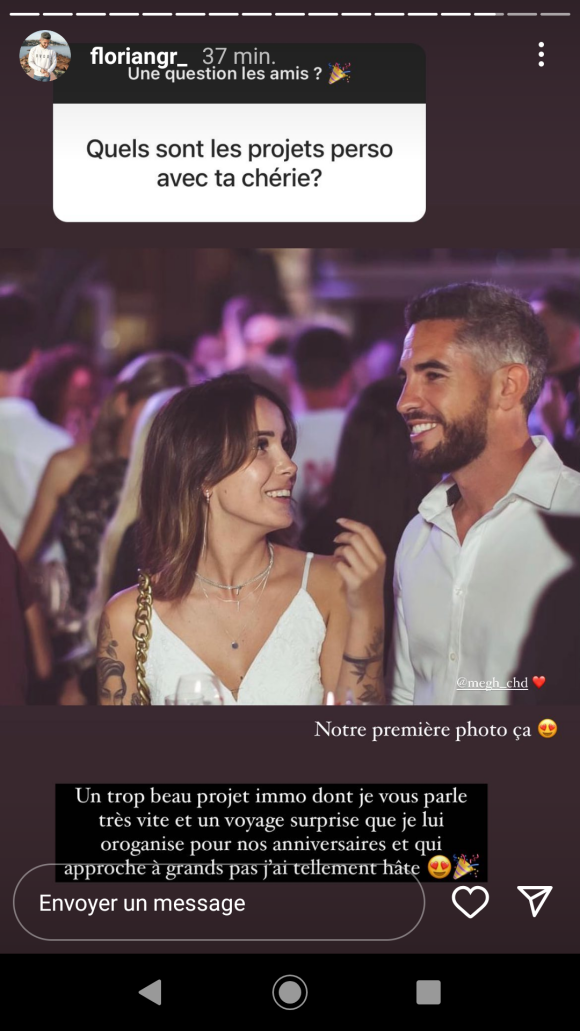 Florian (Mariés au premier regard) est de nouveau en couple avec une certaine Megh - Instagram