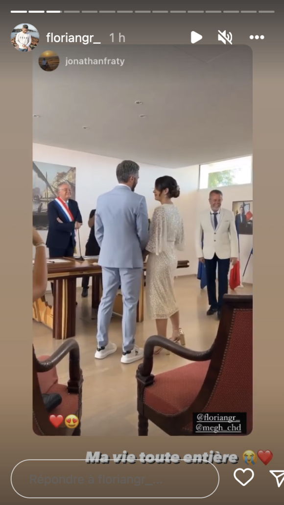 Florian (Mariés au premier regard) s'est marié à sa belle Meghane le 26 août 2022 - Instagram