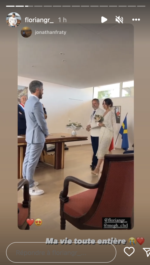 Florian (Mariés au premier regard) s'est marié à sa belle Meghane le 26 août 2022 - Instagram