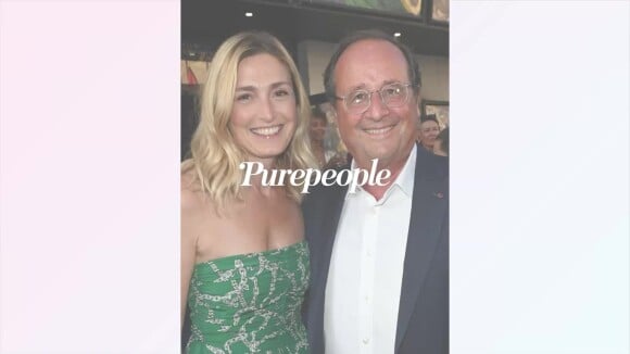 François Hollande et Julie Gayet en robe estivale verte : rare apparition des jeunes mariés