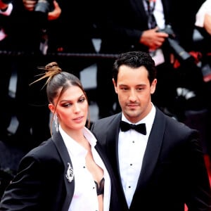 Iris Mittenaere et son compagnon Diego El Glaoui - Montée des marches du film " Top Gun : Maverick " lors du 75ème Festival International du Film de Cannes le 18 mai 2022. © Dominique Jacovides / Bestimage 