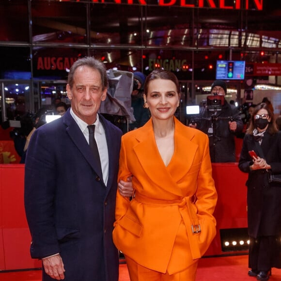 Vincent Lindon, Juliette Binoche - tapis rouge de la première du film "Avec amour et acharnement" lors de la 72ème édition du festival international du film de Berlin le 12 février 2022.