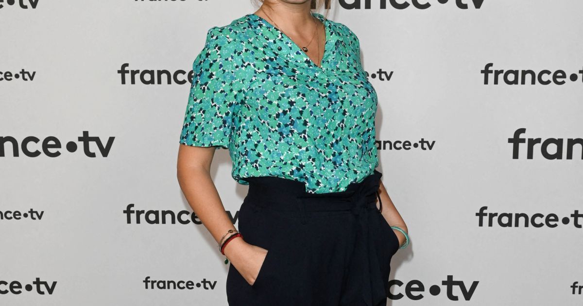 Léa Salamé au photocall pour la conférence de presse de rentrée de