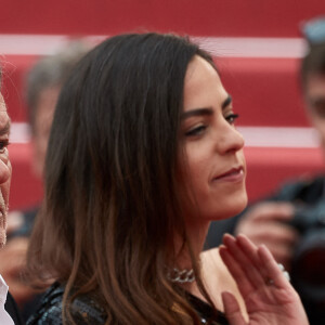 Alain Delon et sa fille Anouchka Delon lors de première du film "Une Vie Cachée Life" lors du 72ème Festival International du Film de Cannes, France, le 19 mai 2019. 