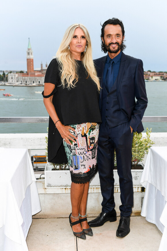 Tiziana Rocca, Giulio Base - People lors de la soirée Party Variety à la 79ème édition du festival international du film de Venise, la Mostra le 30 août 2022. 