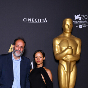 Luca Guadagnino, Taylor Russell - Photocall lors du cocktail Academy of Motion Picture of Arts and Sciences lors de la 79ème édition du festival international du film de Venise, la Mostra le 30 août 2022. 