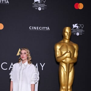 Greta Gerwig - Photocall lors du cocktail Academy of Motion Picture of Arts and Sciences lors de la 79ème édition du festival international du film de Venise, la Mostra le 30 août 2022. 