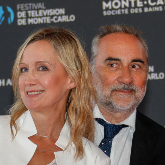 Antoine Duléry et Catherine Marcha - Soirée d'ouverture du 60e Festival de Télévision de Monte-Carlo au Grimaldi Forum à Monaco, le 18 juin 2021. © Claudia Albuquerque/Bestimage