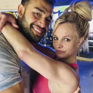 Britney Spears avec son mari Sam Asghari sur les réseaux sociaux (août 2022)