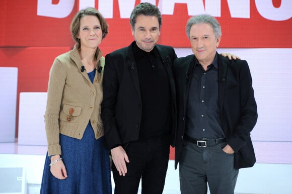 Exclusif - Claire Nouvian, Jean-Michel Jarre et Michel Drucker - Enregistrement de l'émission "Vivement Dimanche" au studio Gabriel à Paris le 31 octobre 2018. L'émision sera diffusée le 18 novembre 2018. © Guillaume Gaffiot/Bestimage