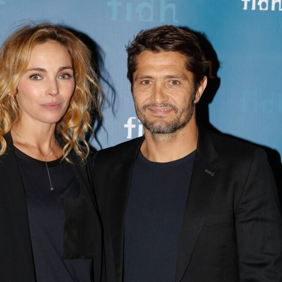 Exclusif - Bixente Lizarazu et sa compagne Claire Keim - Soirée annuelle de la FIDH (Fédération Internationale des ligues de Droits de l'Homme) à l'Hôtel de Ville à Paris, le 8 décembre 2014. 