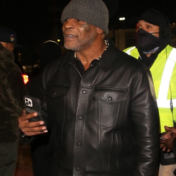 Mike Tyson au concert caritatif "Free Larry Hoover" au Memorial Coliseum de Los Angeles, le 9 décembre 2021. 